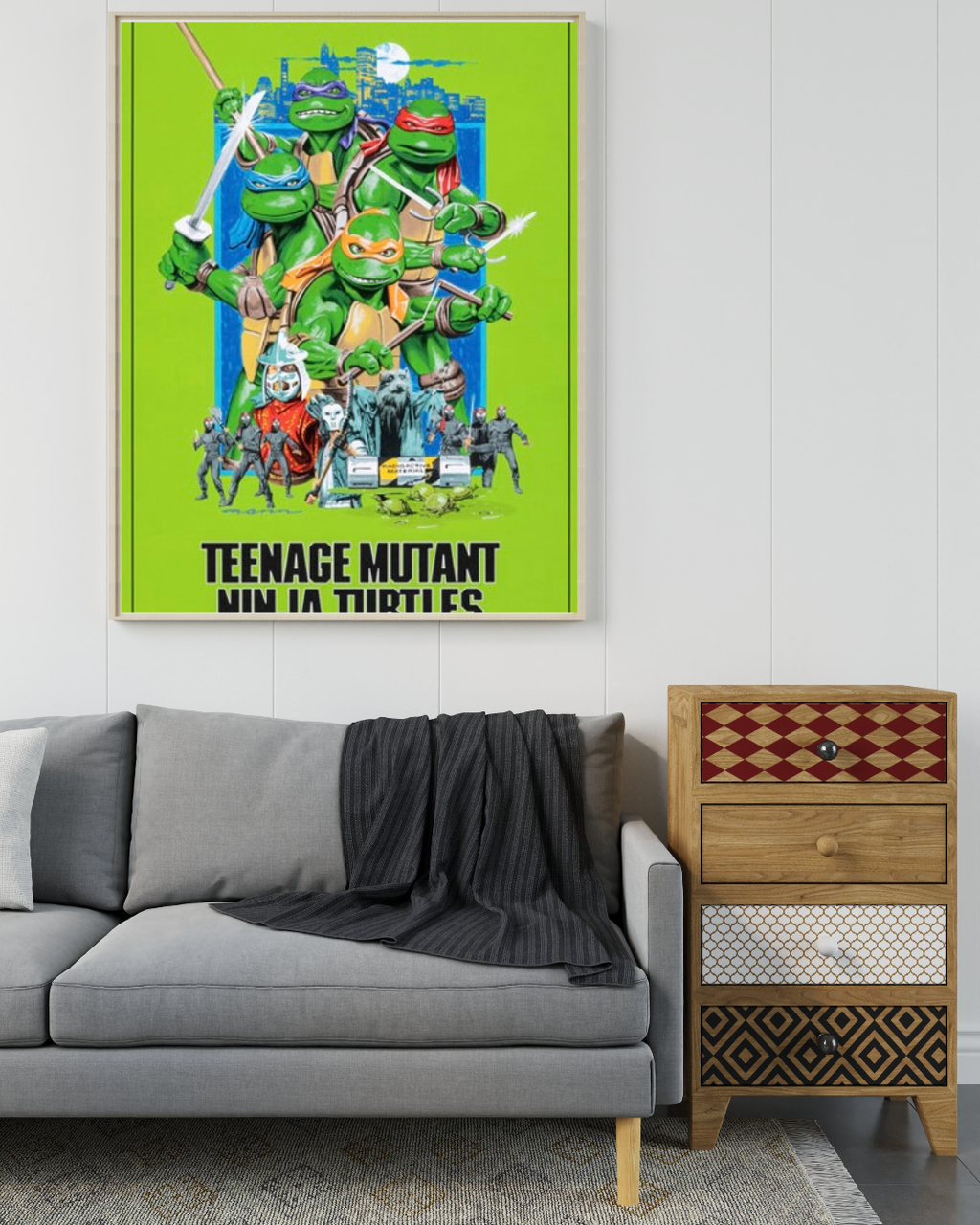 TEENAGE MUTANT NINJA TURTLES – ELIAS KOTEAS – 1990 – ACTION COMEDY - REPRODUCTION – POSTER HUB STUDIO – HQ