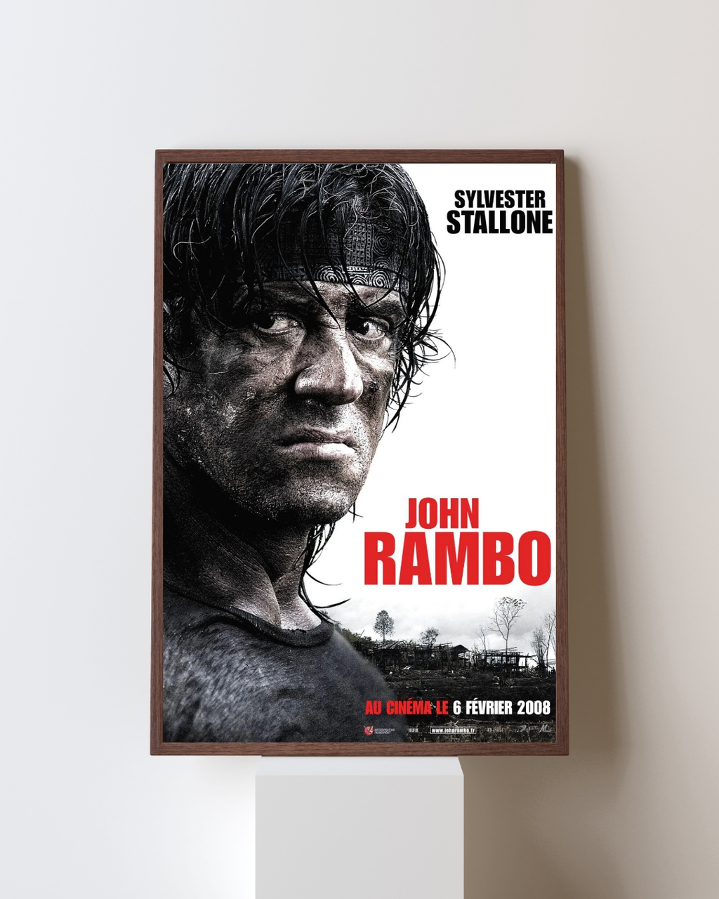 JOHN RAMBO, SYLVESTER STALLONE, REPRO MOVIE POSTER, VINTAGE, HQ