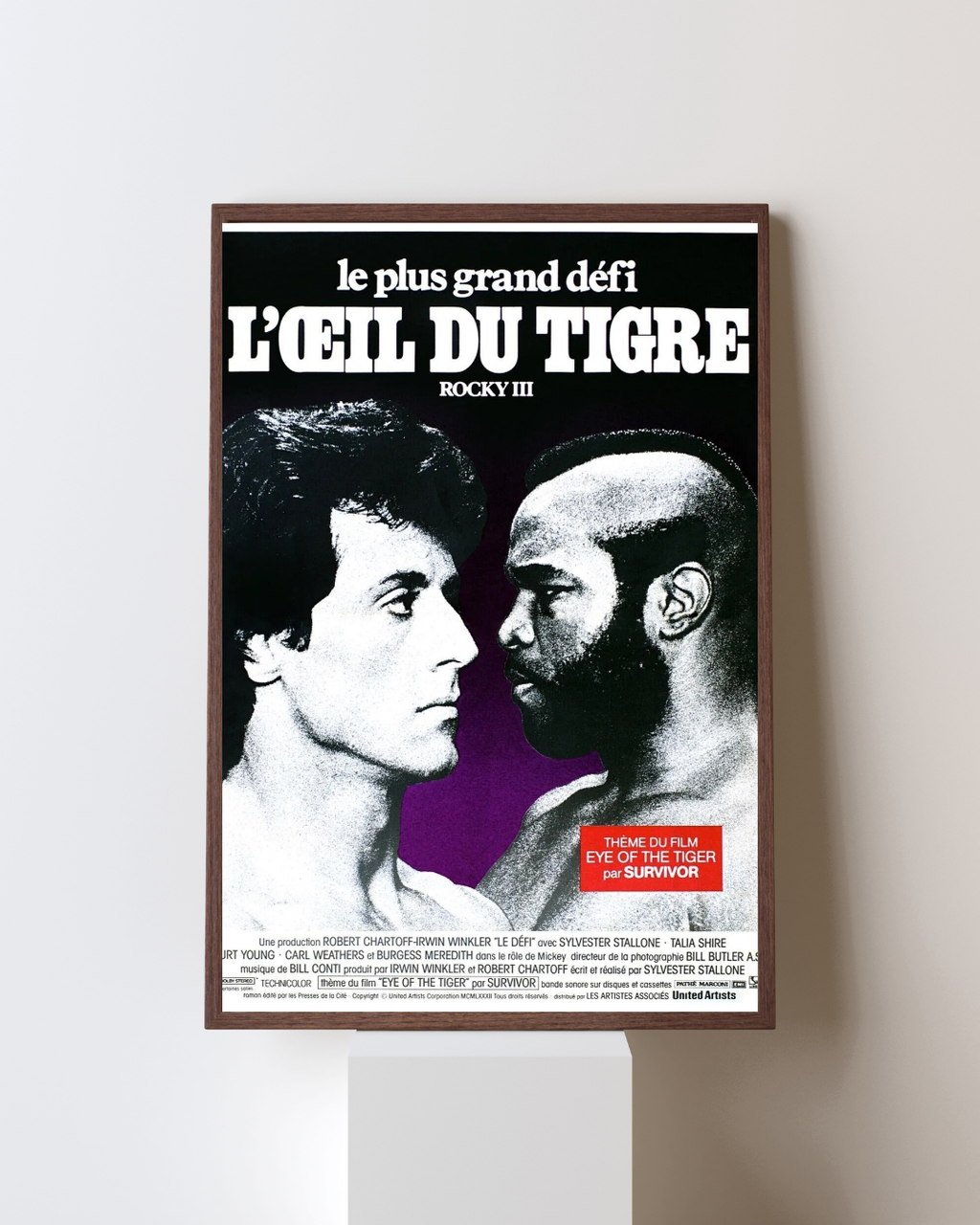 ROCKY III, L'OEIL DU TIGRE, SYLVESTER STALLONE, 1982, Repro affiche cinéma, HQ