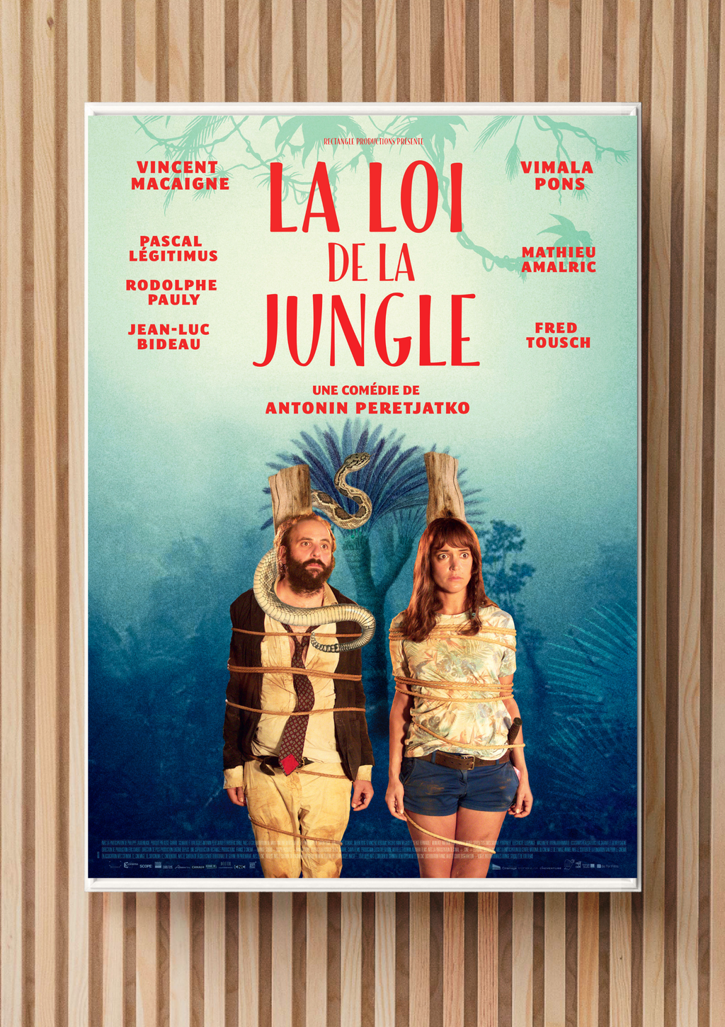 LA LOI DE LA JUNGLE – FILM D’ANTONIN PERETJATKO (2016) – VINCENT MACAIGNE – AFFICHE CINÉMA COMÉDIE – REPRODUCTION – POSTER HUB STUDIO – HQ