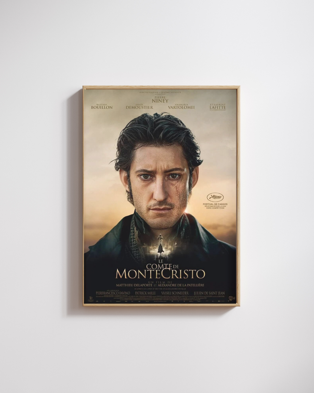 THE COUNT OF MONTE CRISTO – FILM (2024) – PIERRE NINEY – ADVENTURE DRAMA MOVIE POSTER – REPRODUCTION – POSTER HUB STUDIO – HQ