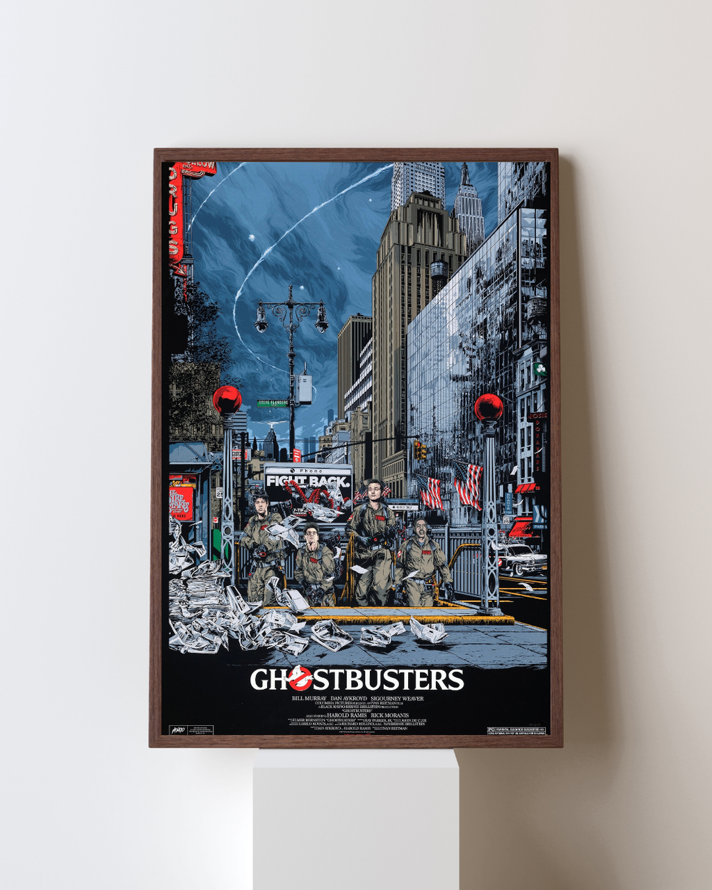 GHOSTBUSTERS – SOS FANTÔMES (1984) – BILL MURRAY – COMÉDIE FANTASTIQUE – AFFICHE CINÉMA – REPRODUCTION – POSTER HUB STUDIO – HQ