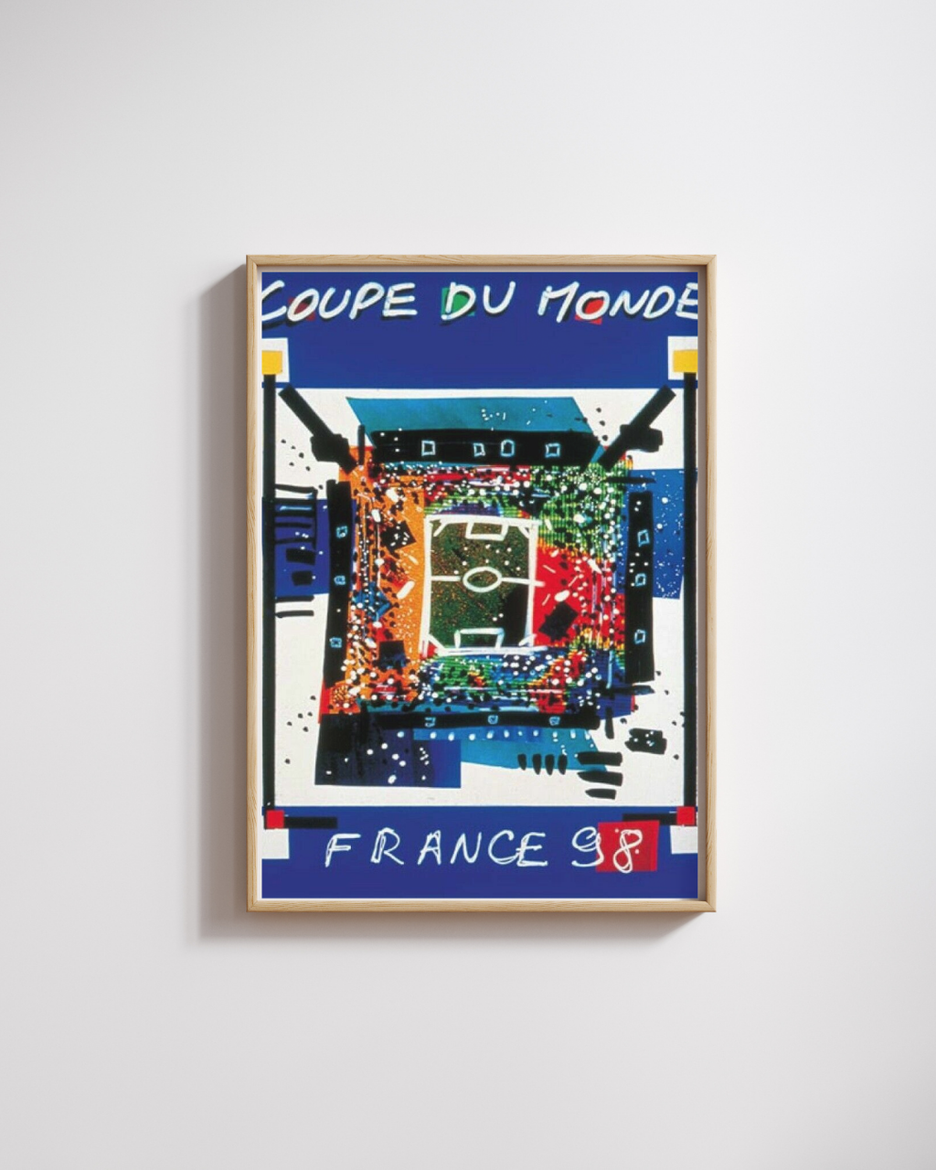 COPA DEL MUNDO – FRANCIA 98 – 1998 – PÓSTER HUB STUDIO RETRO, HQ