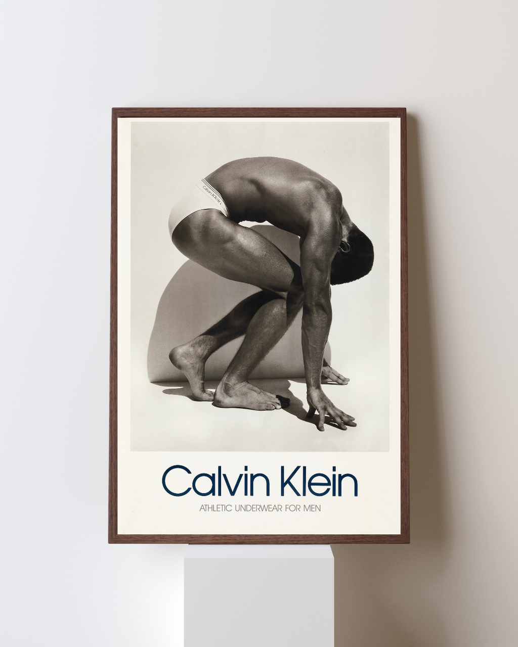 CALVIN KLEIN – ATHLETIC UNDERWEAR FOR MEN (1990s) – FASHION ADVERTISEMENT POSTER – ICONIC PHOTOGRAPHY – REPRODUCTION – POSTER HUB STUDIO – HQ