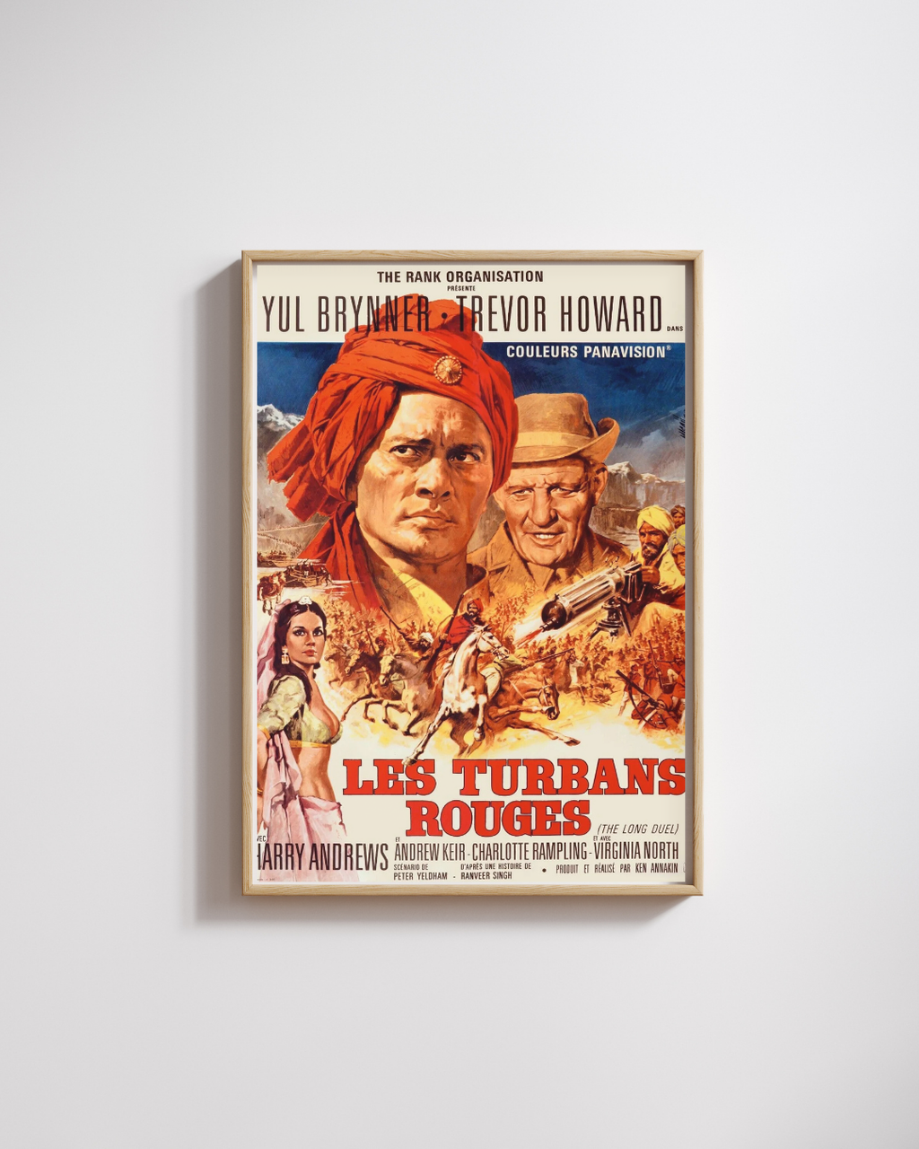 THE RED BADGE OF COURAGE, YUL BRYNNER, 1951, VINTAGE MOVIE POSTER REPRODUCTION, HQ