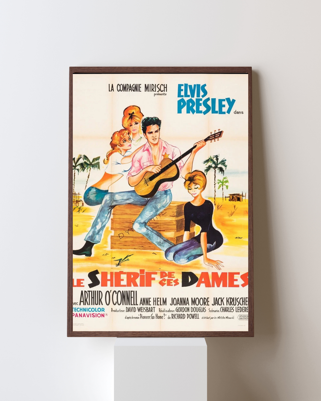 LE SHÉRIF DE CES DAMES, ELVIS PRESLEY, 1962, REPRO AFFICHE CINEMA VINTAGE HQ