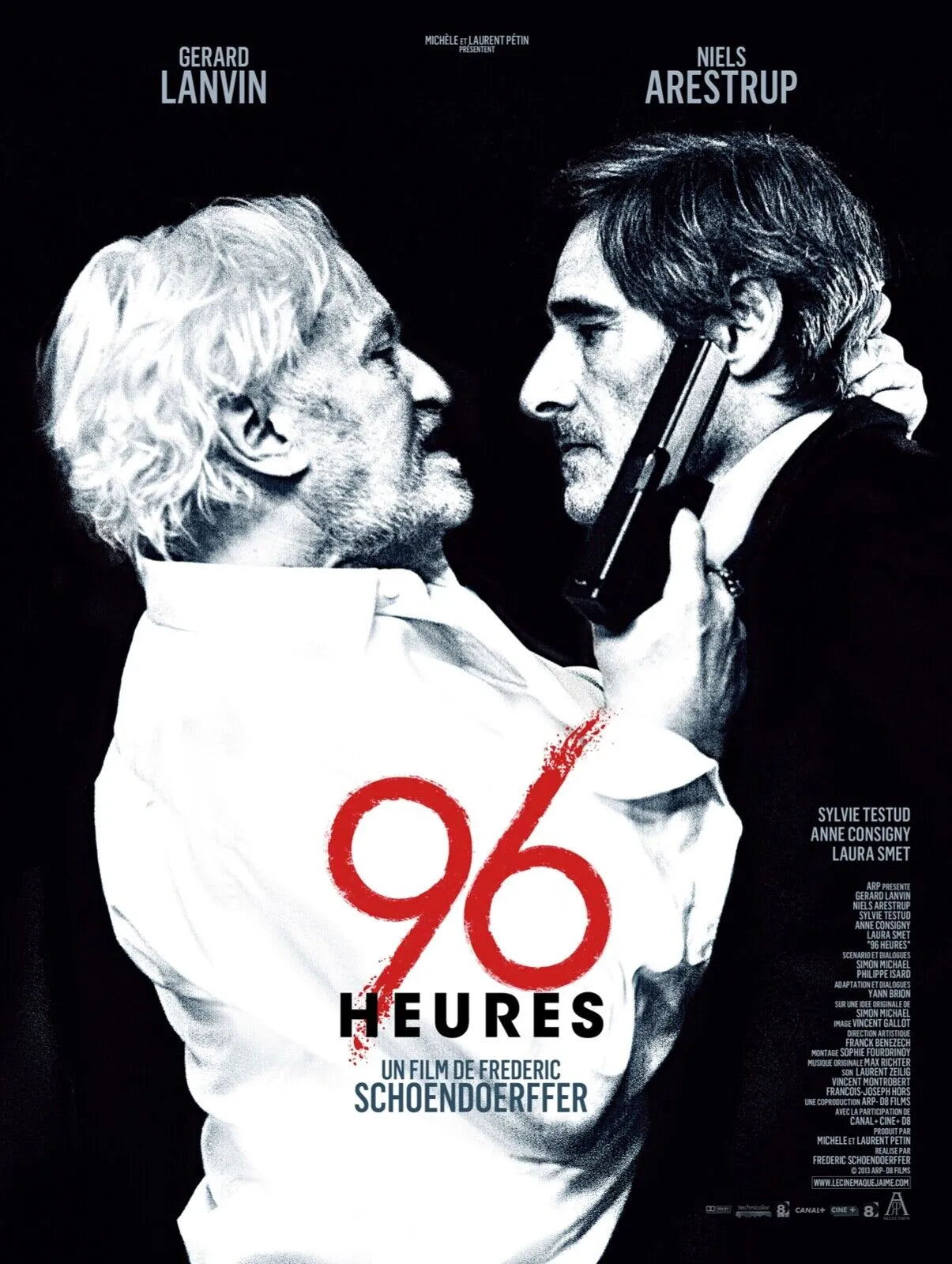 96 HEURES, GÉRARD LANVIN, REPRO AFFICHE CINEMA VINTAGE HQ