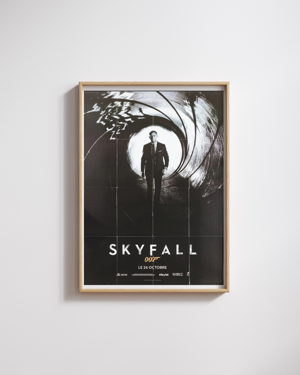 SKYFALL, JAMES BOND 007, DANIEL CRAIG, 2012, REPRO AFFICHE CINEMA VINTAGE