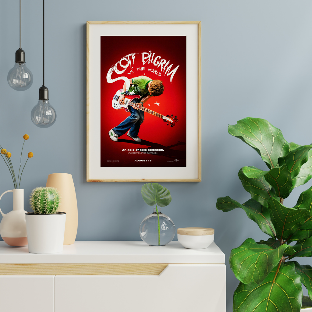 SCOTT PILGRIM VS. THE WORLD – FILM DE Edgar Wright (2010) – MICHAEL CERA – AFFICHE CINÉMA COMÉDIE ACTION – REPRODUCTION – POSTER HUB STUDIO – HQ