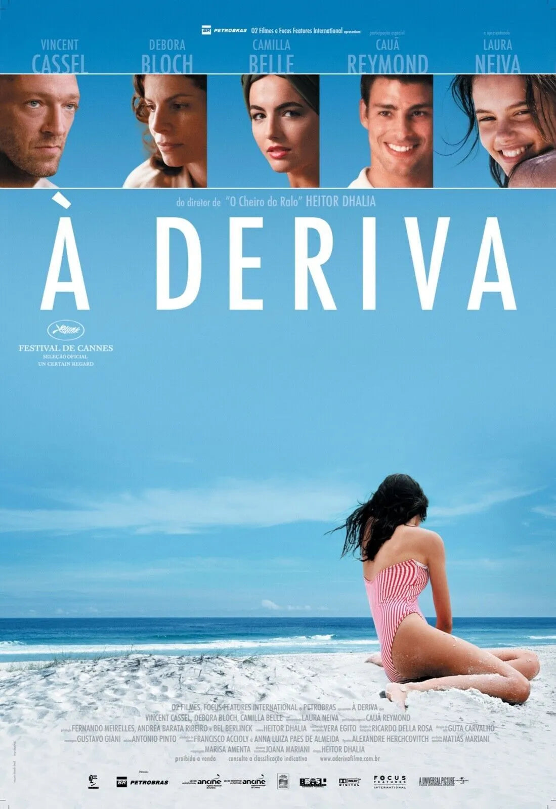 A DERIVA, VINCENT CASSEL, 2009, REPRO MOVIE POSTER, VINTAGE, HQ
