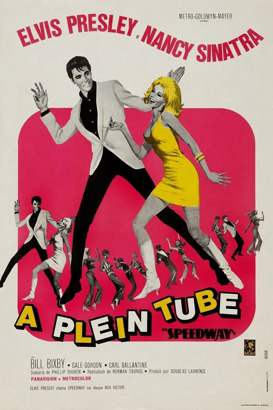 A PLEIN TUBE, ELVIS PRESLEY, 1968, REPRO MOVIE POSTER, VINTAGE, HQ