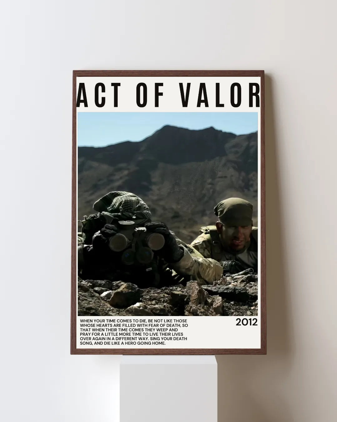 ACT OF VALOR, ALEX VEADOV, 2012, REPRO MOVIE POSTER, VINTAGE, HQ