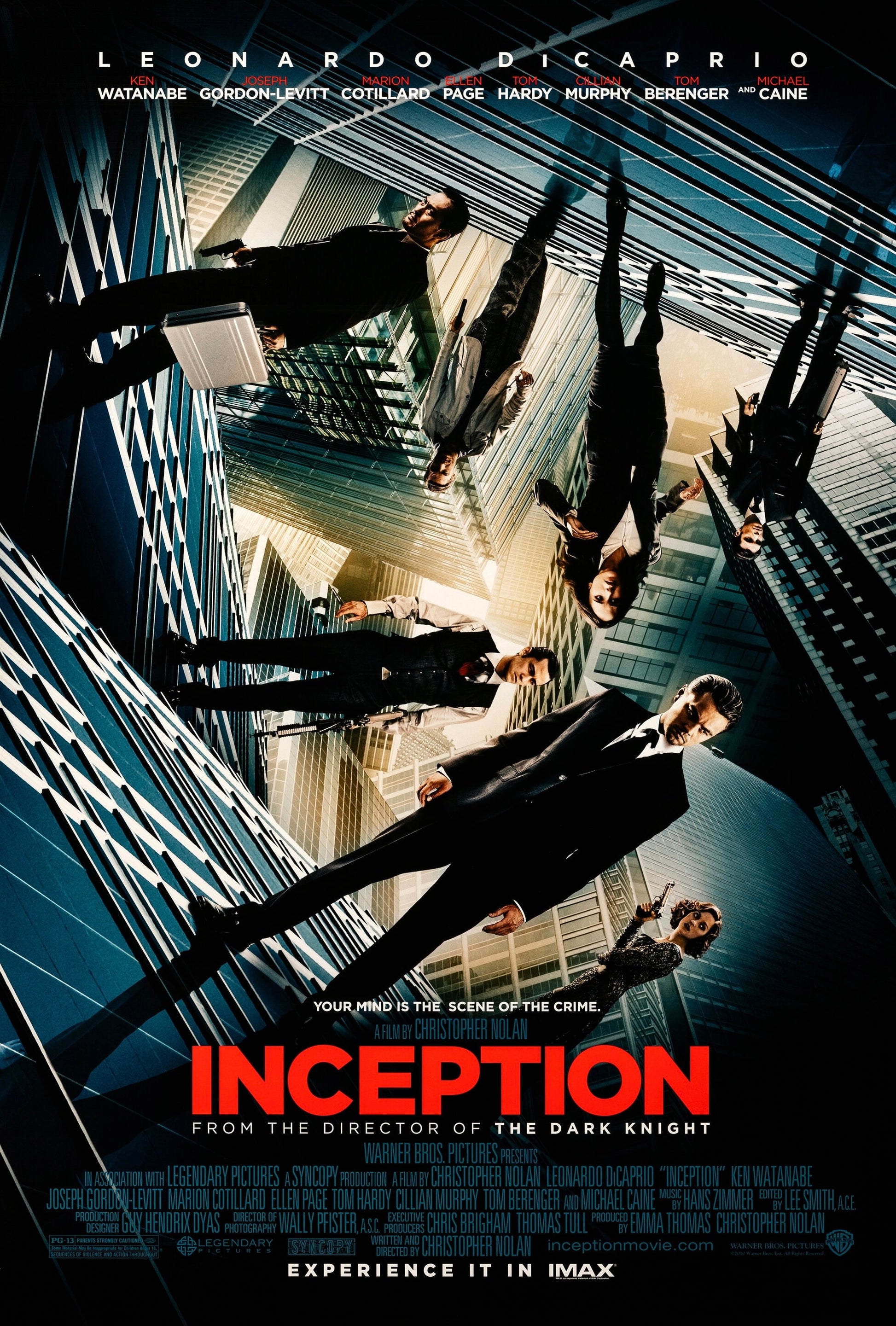 INCEPTION – LEONARDO DICAPRIO – 2010 – SCIENCE-FICTION THRILLER – REPRODUCTION AFFICHE CINÉMA