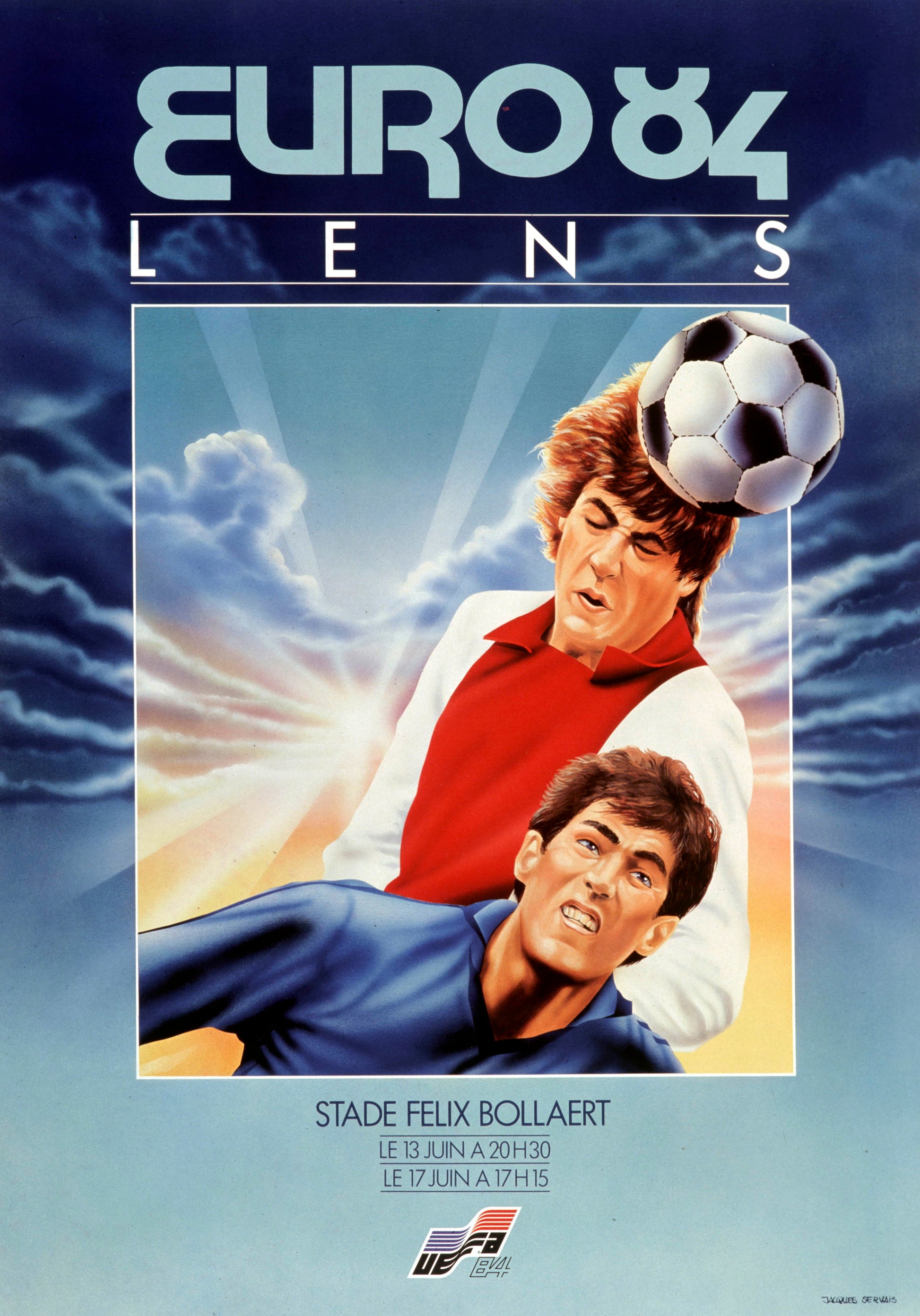 EURO 84 LENS – STADE FÉLIX BOLLAERT– HQ- REPRO MOVIE POSTER, VINTAGE, HQ