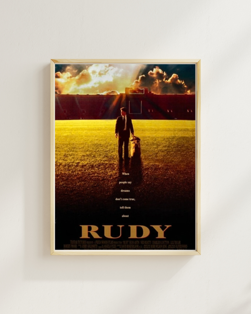 RUDY – SEAN ASTIN – 1993 – AFFICHE CINÉMA DRAME SPORTIF – REPRODUCTION