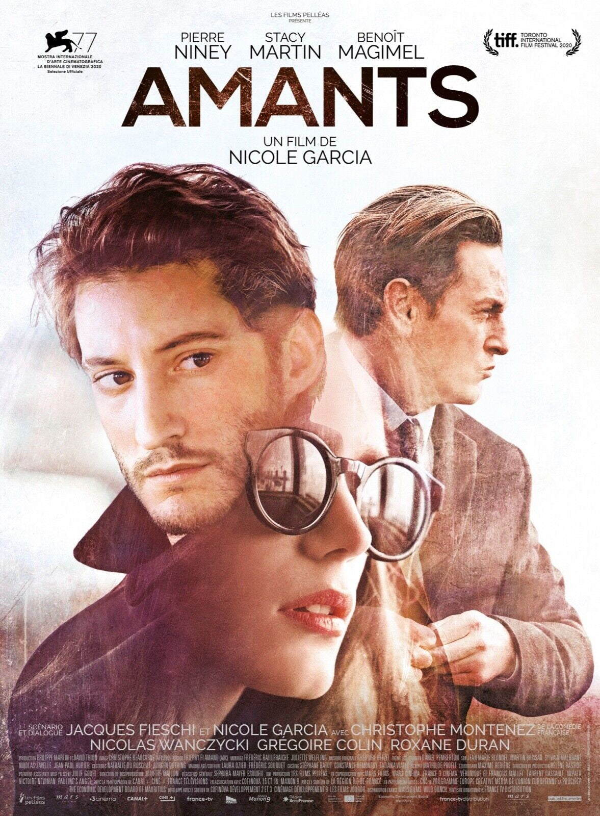 AMANTS, PIERRE NINEY, 2020, REPRO MOVIE POSTER, VINTAGE, HQ