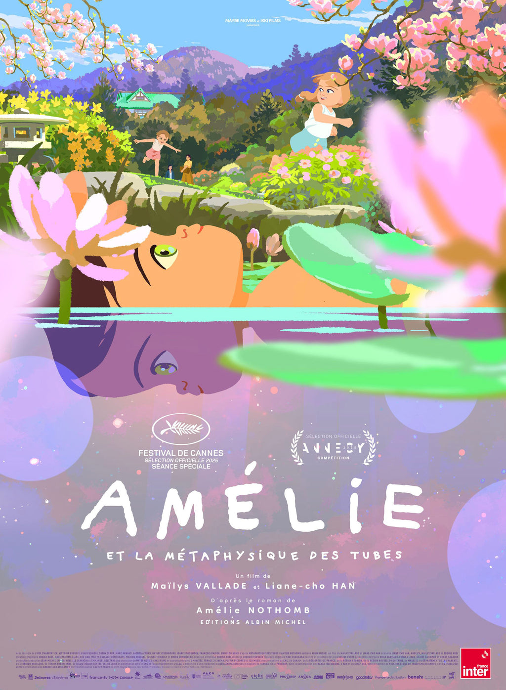 AMÉLIE ET LA MÉTAPHYSIQUE DES TUBES (2025) | MAILYS VALLADE & LIANE-CHO HAN | POSTER HUB | ANIMATION, POÉSIE VISUELLE, ENFANCE & JAPON, HQ