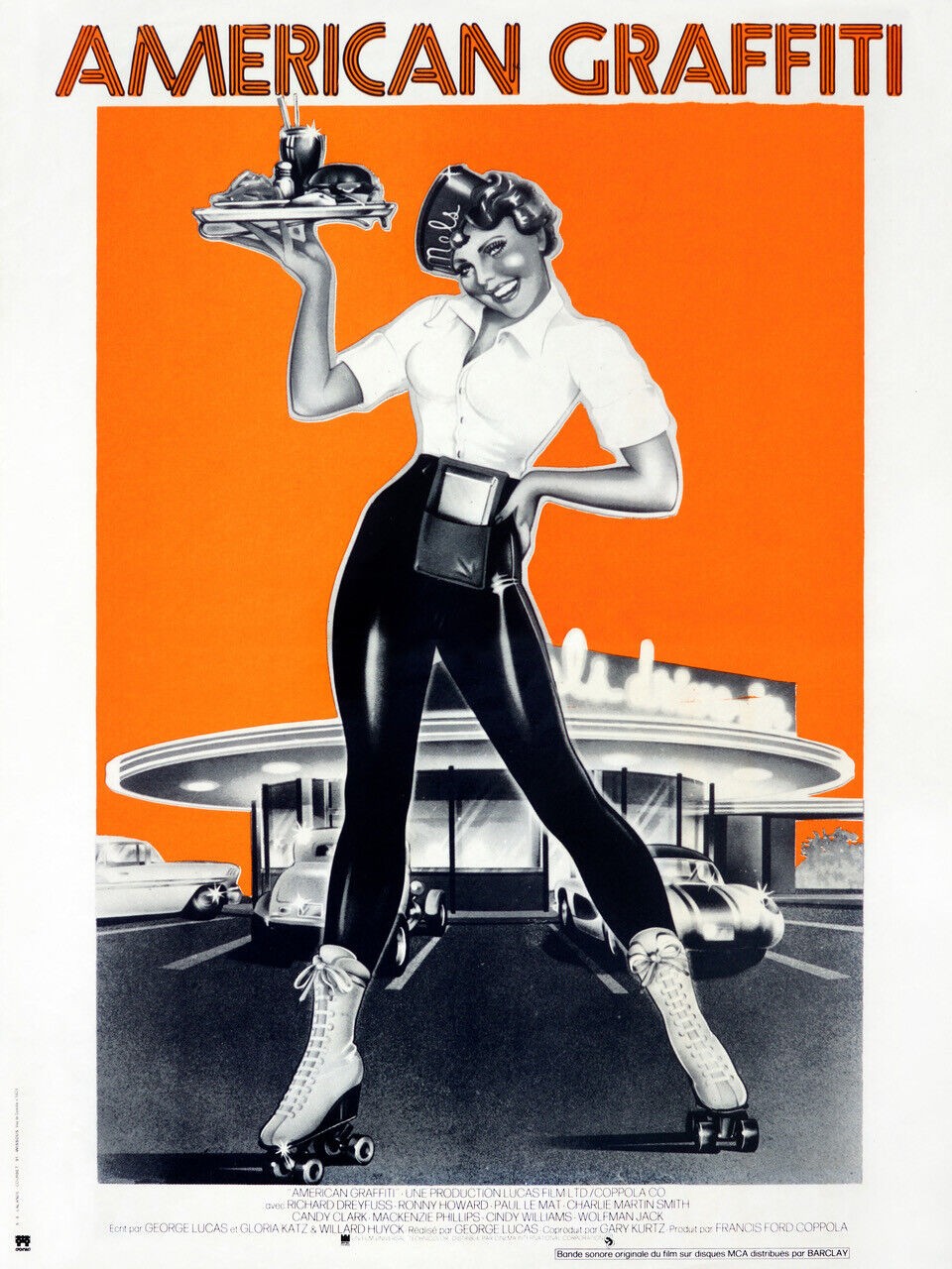 AMERICAN GRAFFITI, RICHARD DREYFUSS, 1973, REPRO MOVIE POSTER, VINTAGE, HQ