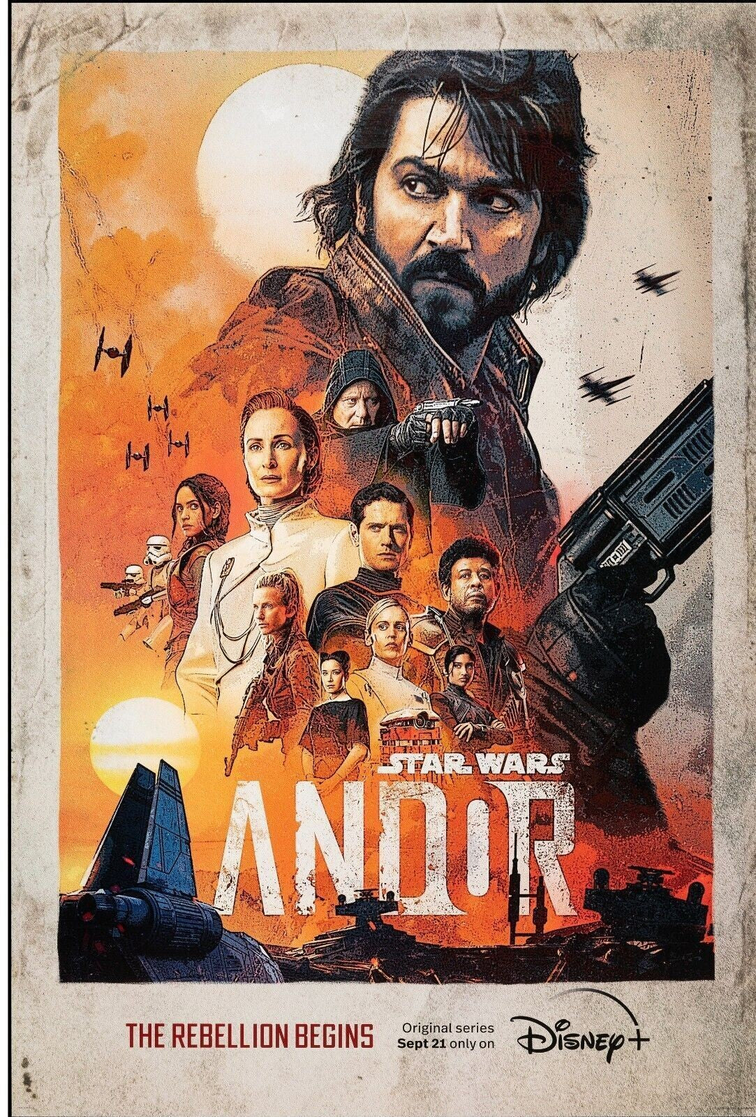 ANDOR, DIEGO LUNA, 2022, REPRO MOVIE POSTER, VINTAGE, HQ