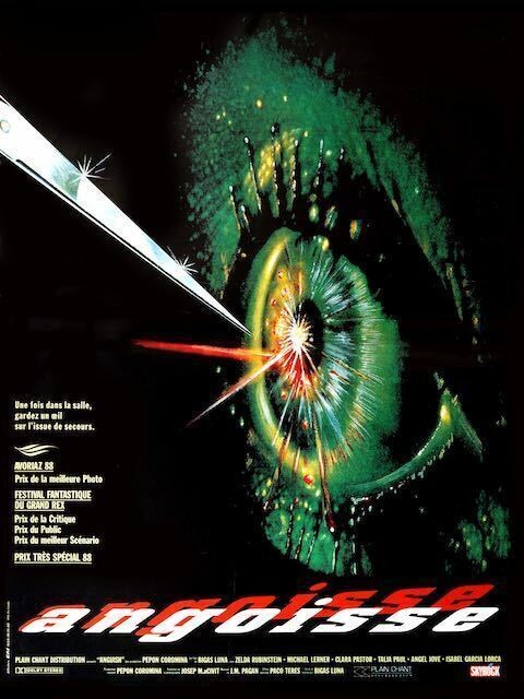 ANGOISSE, ZELDA RUBINSTEIN, 1987, REPRO MOVIE POSTER, VINTAGE, HQ