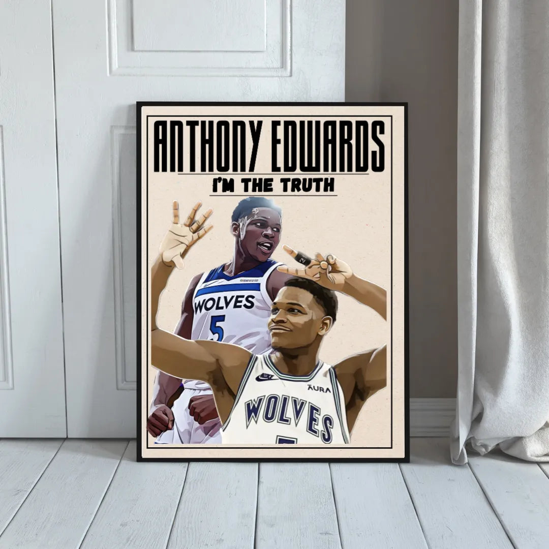 ANTHONY EDWARDS, NBA, BALONCESTO, PÓSTER, SEDE