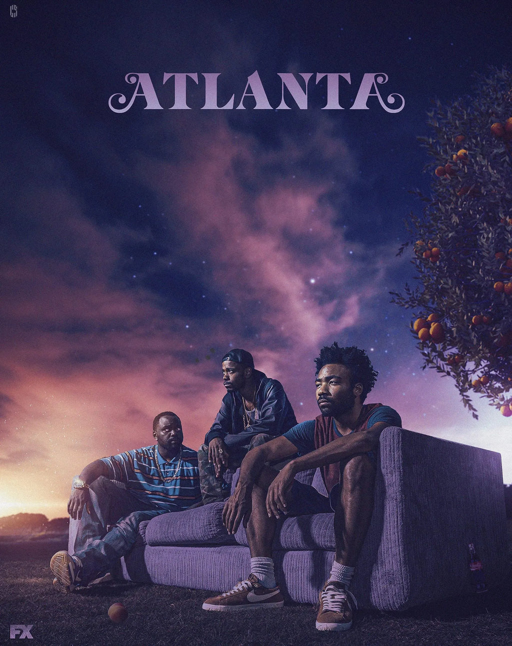 ATLANTA CHILDISH GAMBINO AFFICHE VINTAGE TV SHOW POSTER HQ