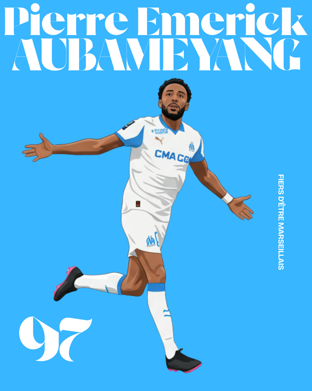 PIERRE-EMERICK AUBAMEYANG POSTER