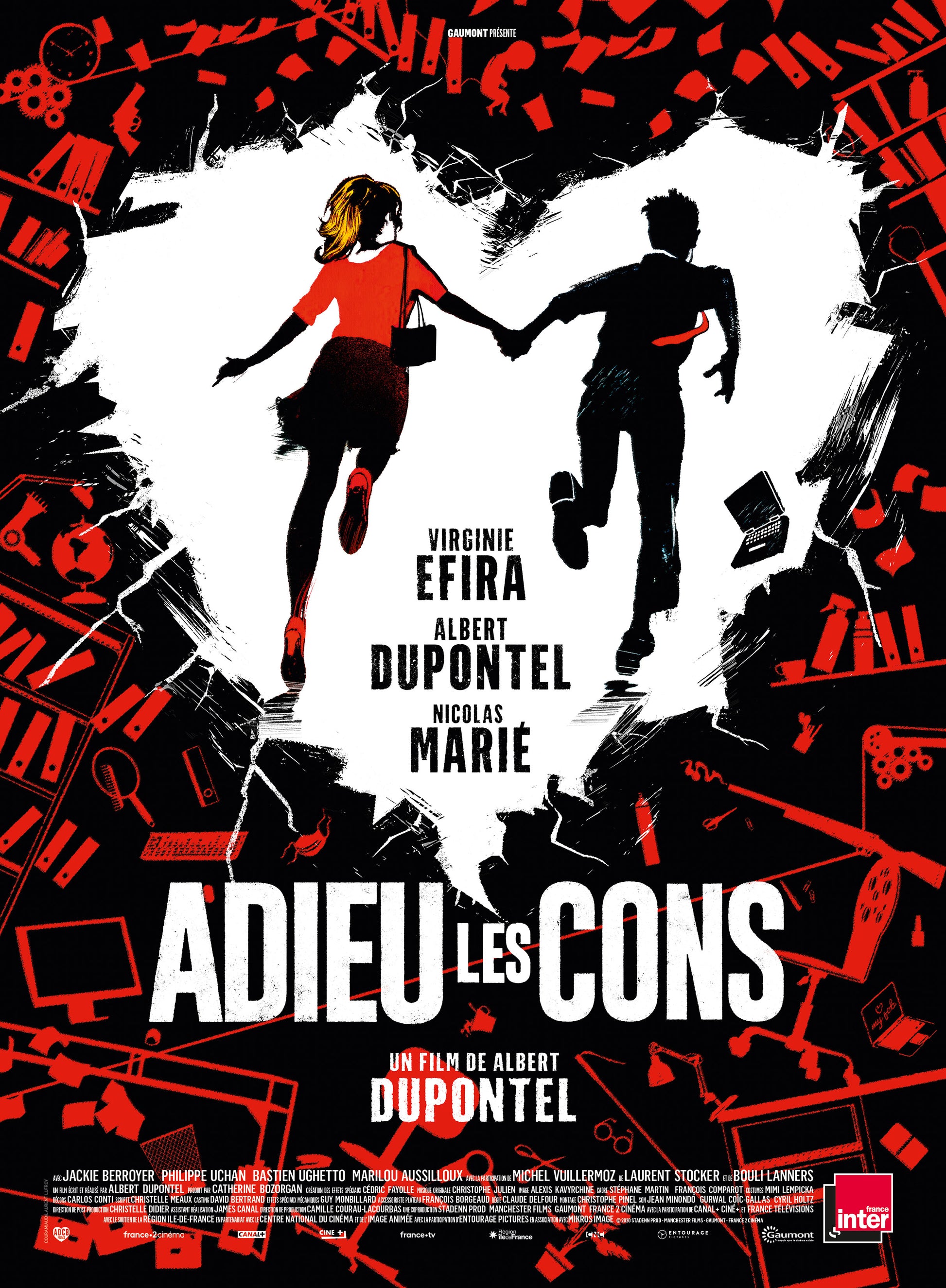 ADIEU LES CONS – FILM D’ALBERT DUPONTEL (2020) – VIRGINIE EFIRA – ALBERT DUPONTEL – AFFICHE CINÉMA COMÉDIE DRAMATIQUE – REPRODUCTION – POSTER HUB STUDIO – HQ