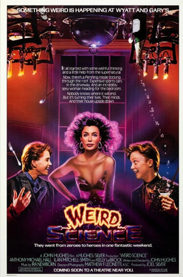 affiche film weird science 1985 john hughes kelly lebrock poster cinema