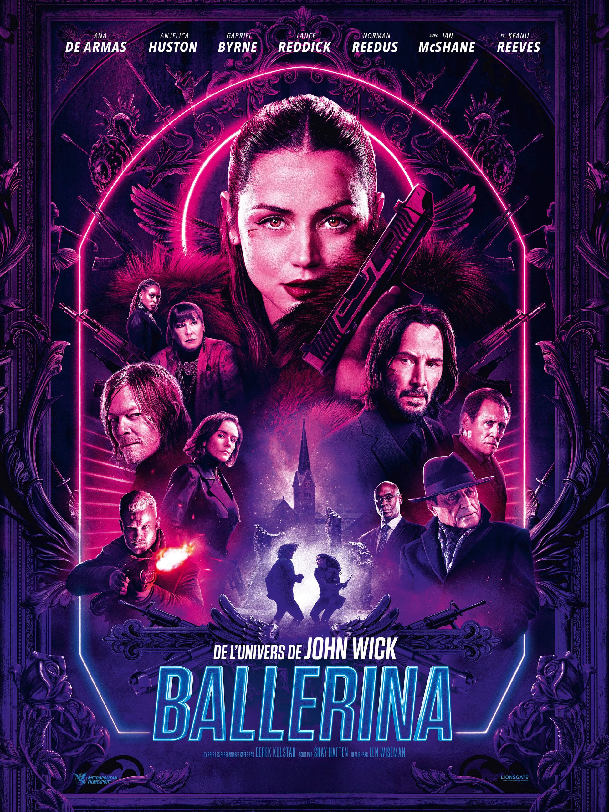 BALLERINA (2024) | ANA DE ARMAS – KEANU REEVES | POSTER CINÉMA VINTAGE | POSTER HUB STUDIO RÉTRO | HQ
