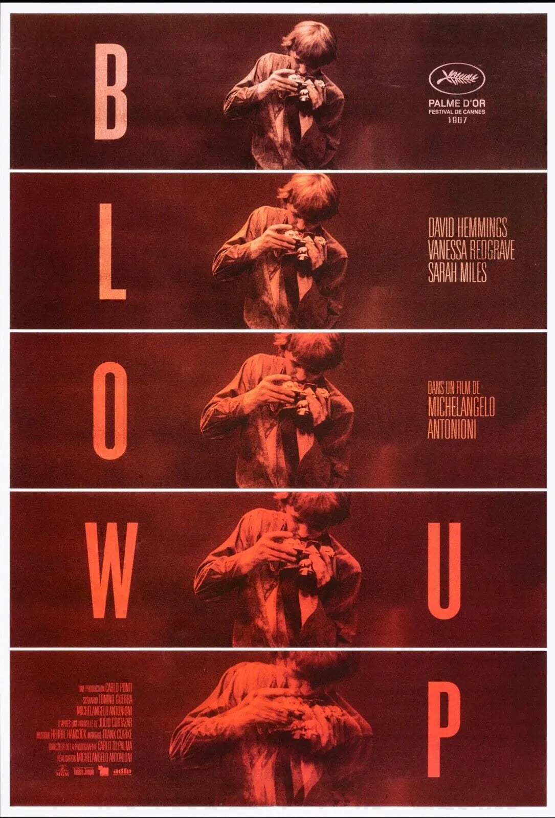 BLOW-UP, MICHELANGELO ANTONIONI, 1966, REPRO MOVIE POSTER, VINTAGE, HQ