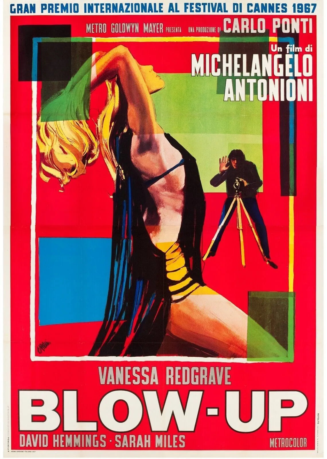 BLOW UP, VANESSA REDGRAVE REPRO AFFICHE CINEMA HQ VINTAGE