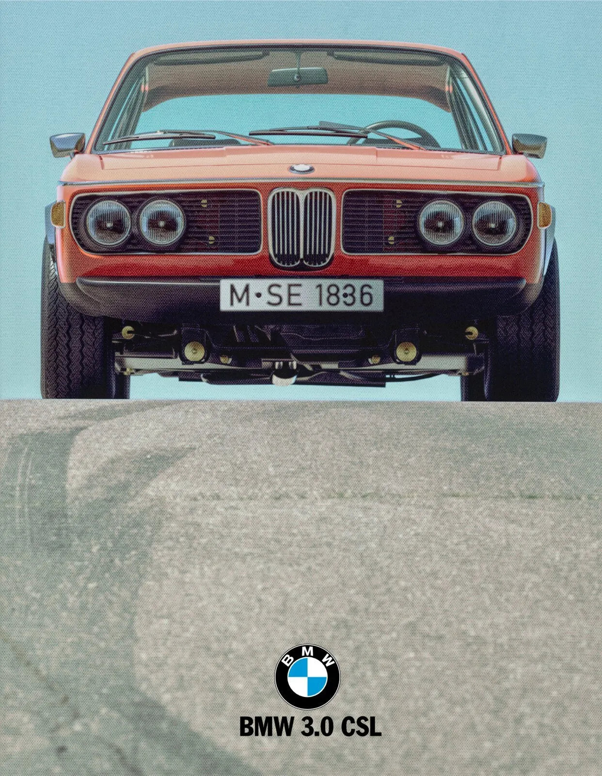 BMW, CAR POSTER, REPRO AUTOMOTIVE POSTER, VINTAGE, HQ