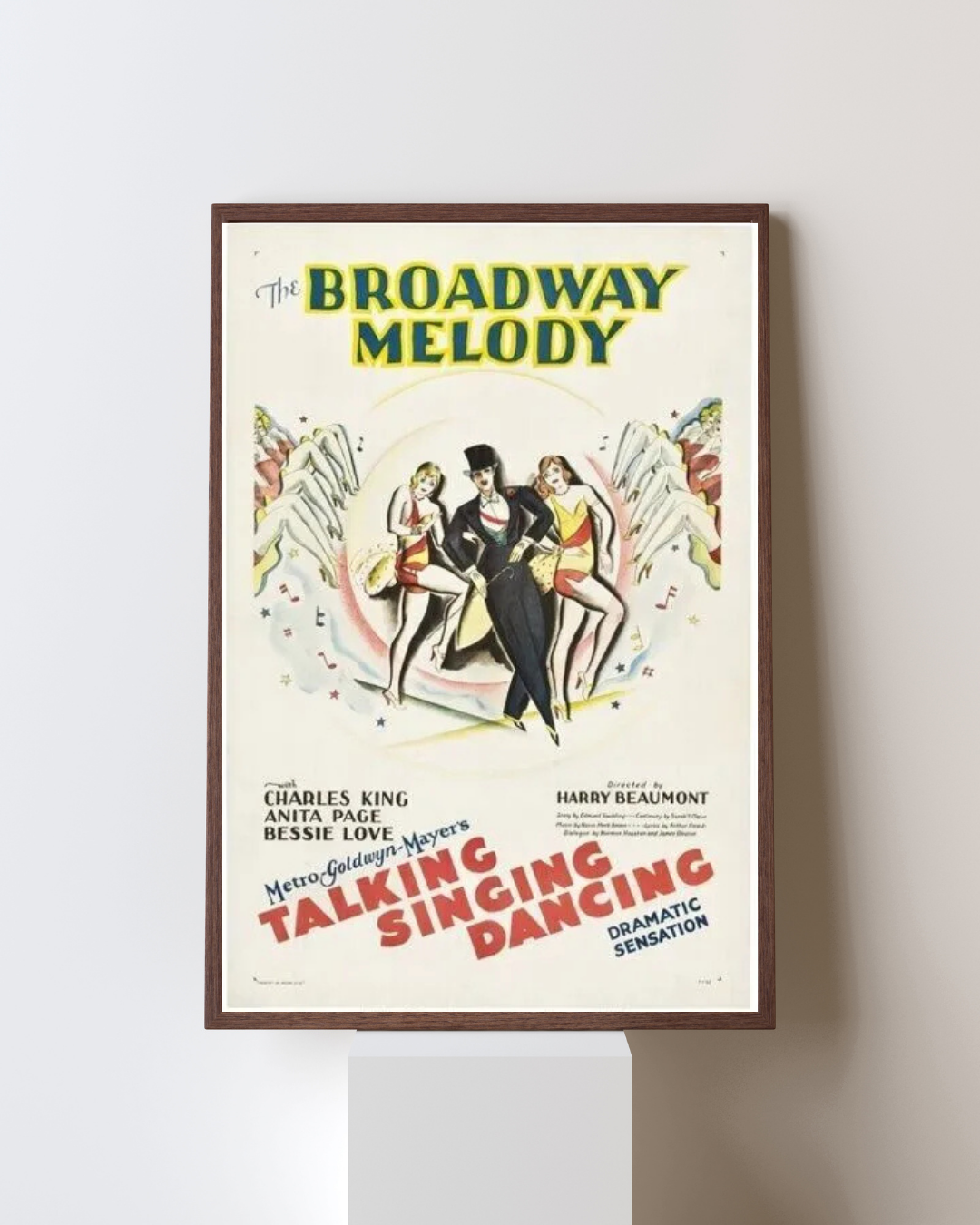 BROADWAY MELODY, CHARLES KING 1929 REPRODUCTION CINEMA POSTER HQ
