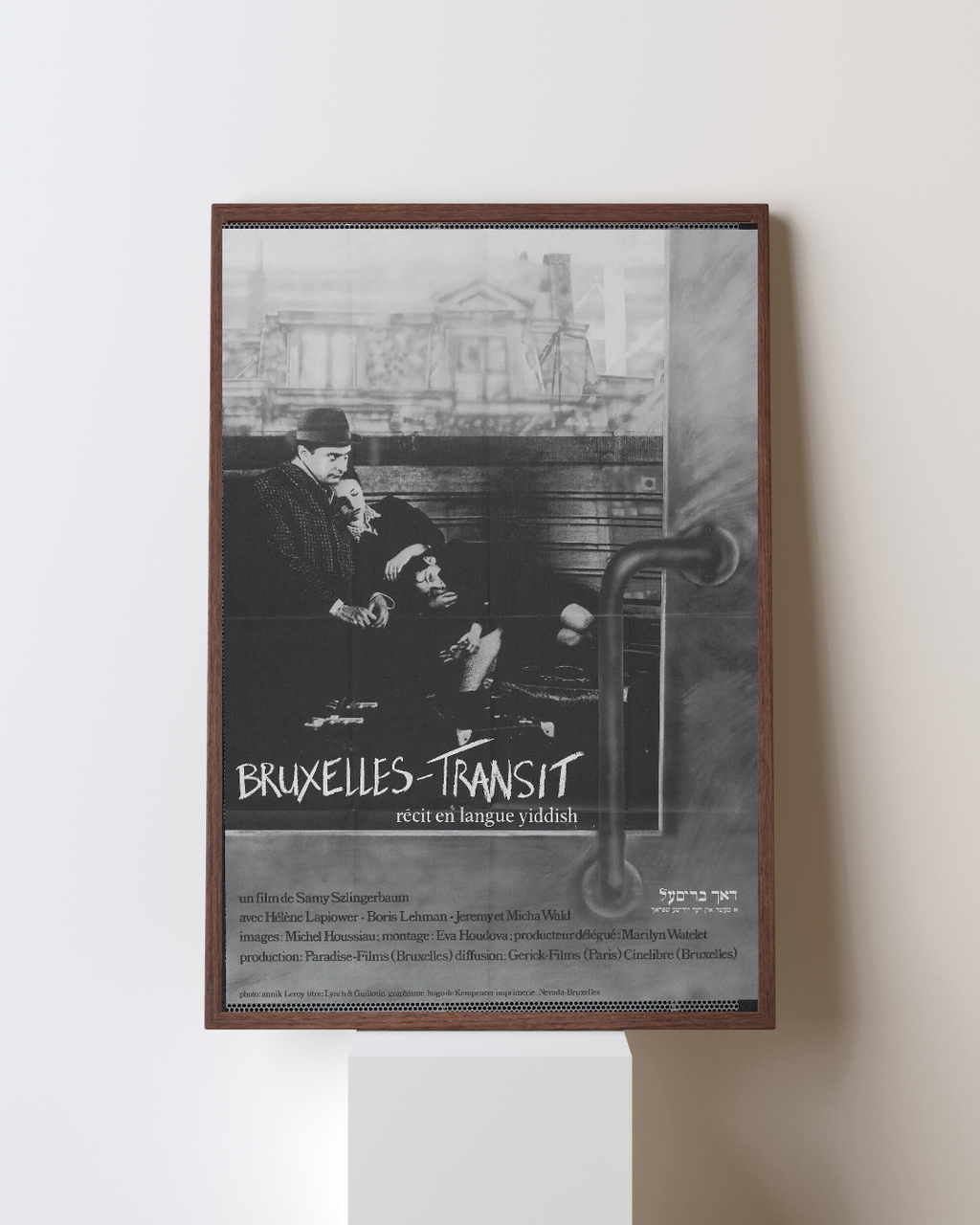 REPRODUCCIÓN DE CARTEL DE CINE VINTAGE DE BRUSELAS TRANSIT