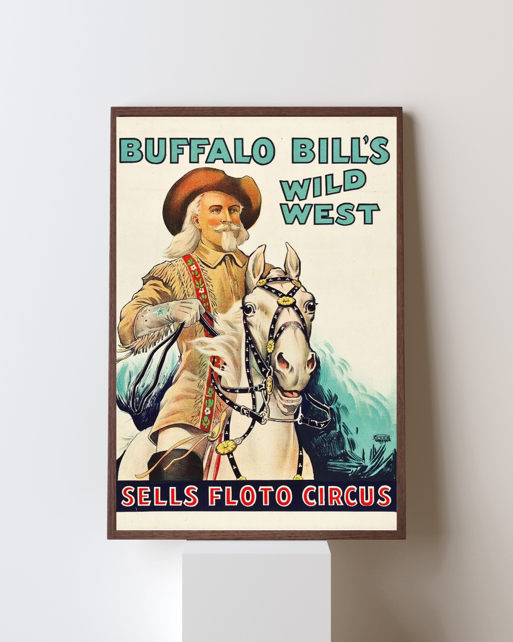 BUFFALO BILL'S WILD WEST, CIRQUE - REPRO AFFICHE CINÉMA VINTAGE