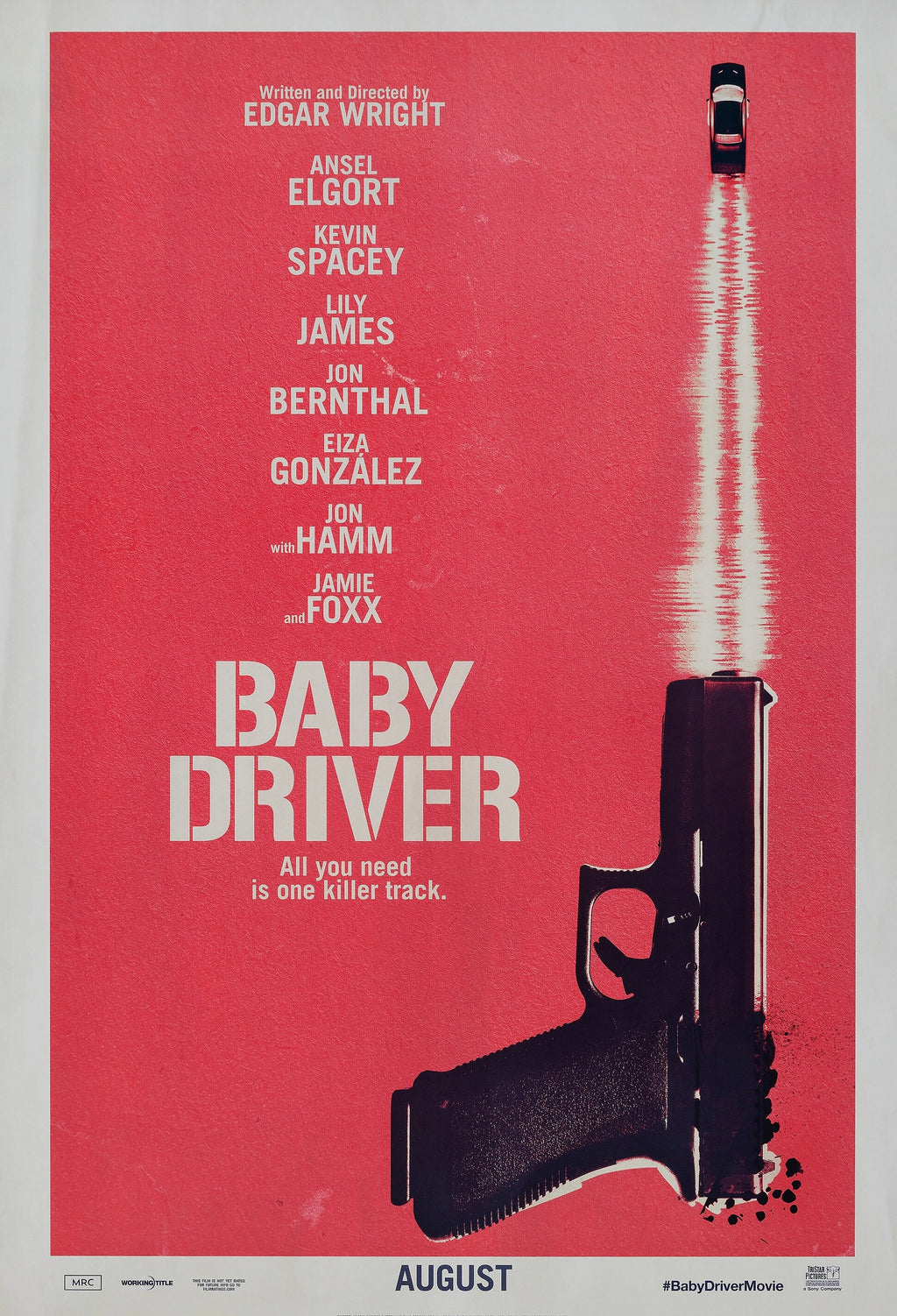 BABY DRIVER – FILM DE EDGAR WRIGHT (2017) – ANSEL ELGORT – AFFICHE CINÉMA ACTION THRILLER – REPRODUCTION – POSTER HUB STUDIO – HQ