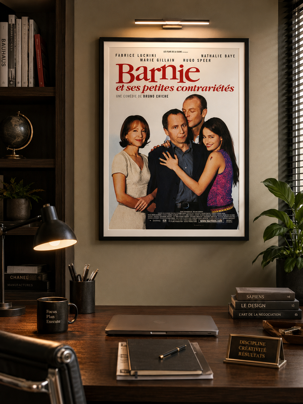 Affiche du film Barnie et ses petites contrariétés (2001) de Bruno Chiche avec Fabrice Luchini, Nathalie Baye et Marie Gillain.