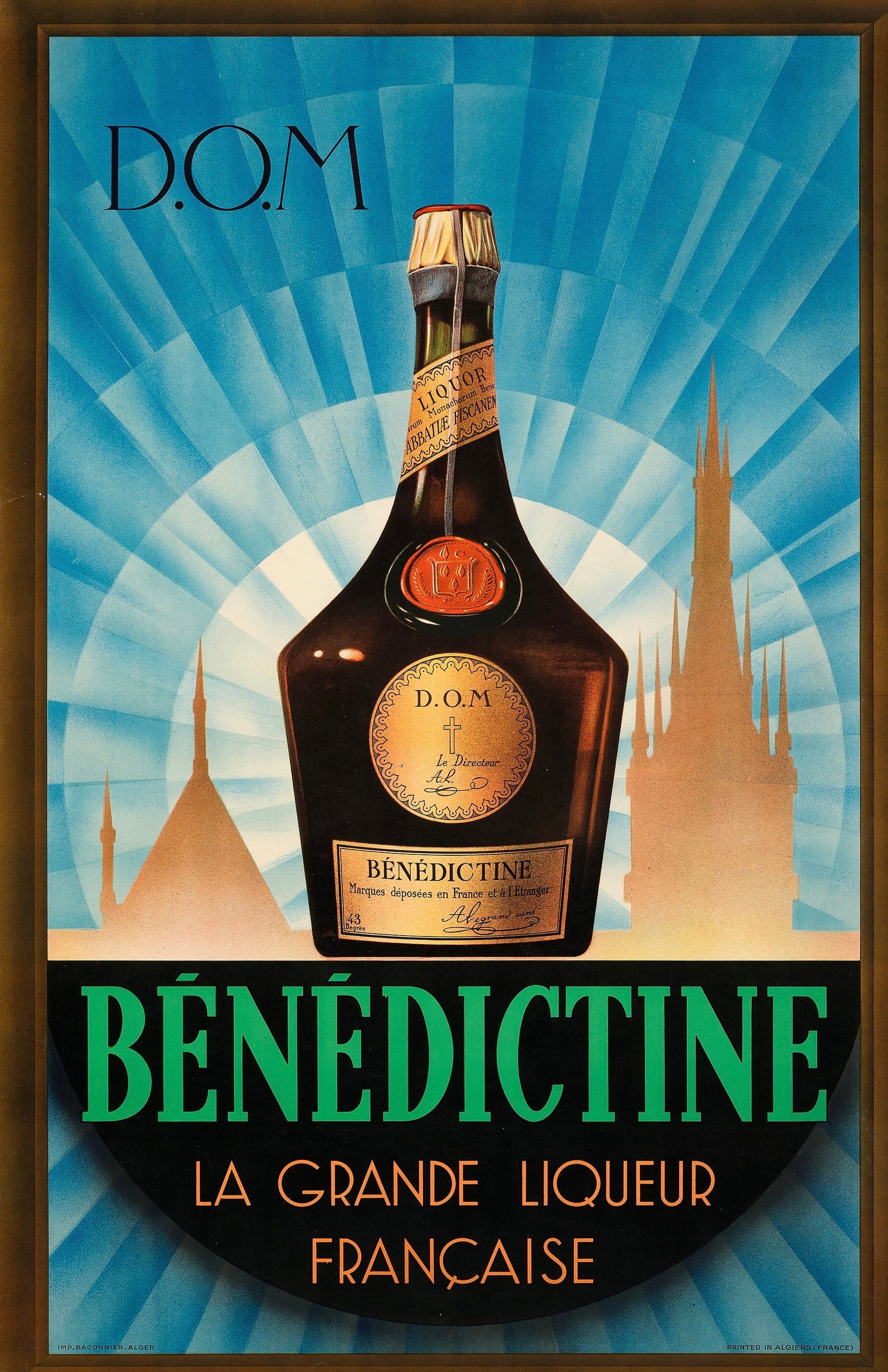 BENEDICTINE AFFICHE VINTAGE ADVERTISING POSTER HQ