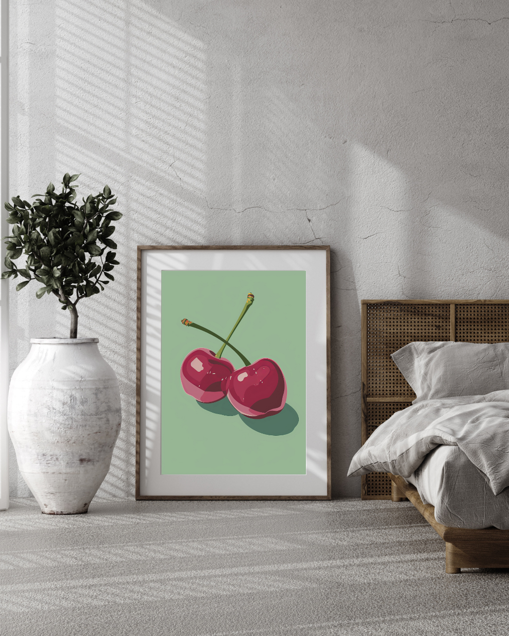 CERISES – ILLUSTRATION MINIMALISTE MODERNE POSTER HUB STUDIO | HQ