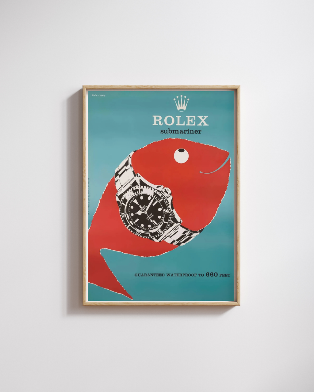 CARTEL PUBLICITARIO VINTAGE DE ROLEX HQ
