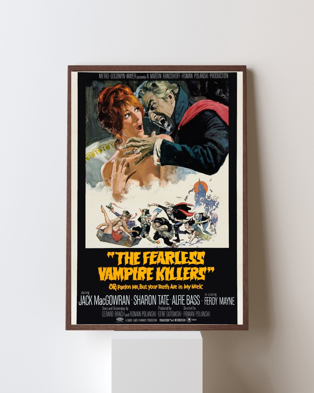 THE FEARLESS VAMPIRE KILLERS, SHARON TATE, 1967, VINTAGE MOVIE POSTER REPRINT, HQ