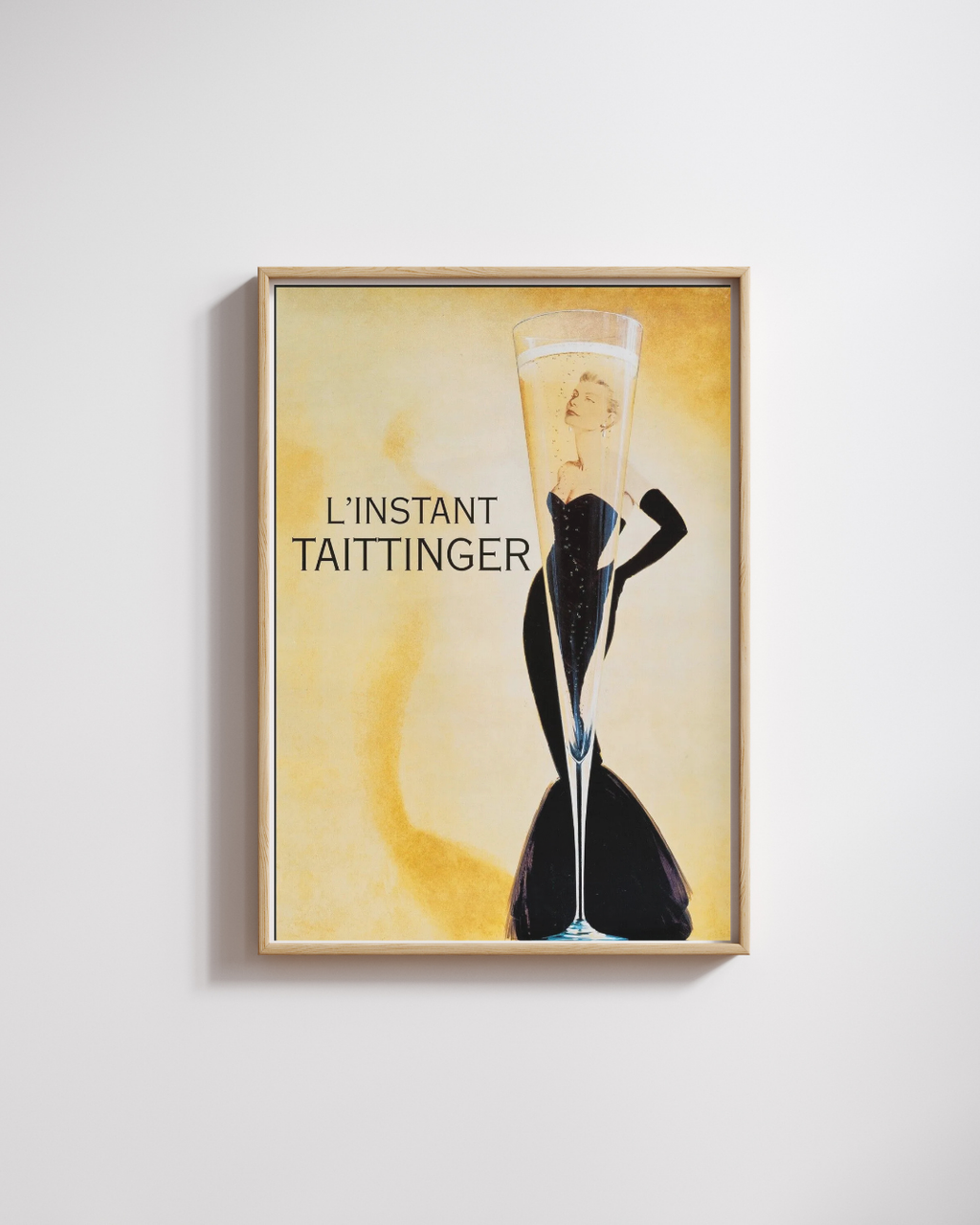 L'INSTANT TAITTINGER CHAMPAGNE ADVERTISING POSTER HQ
