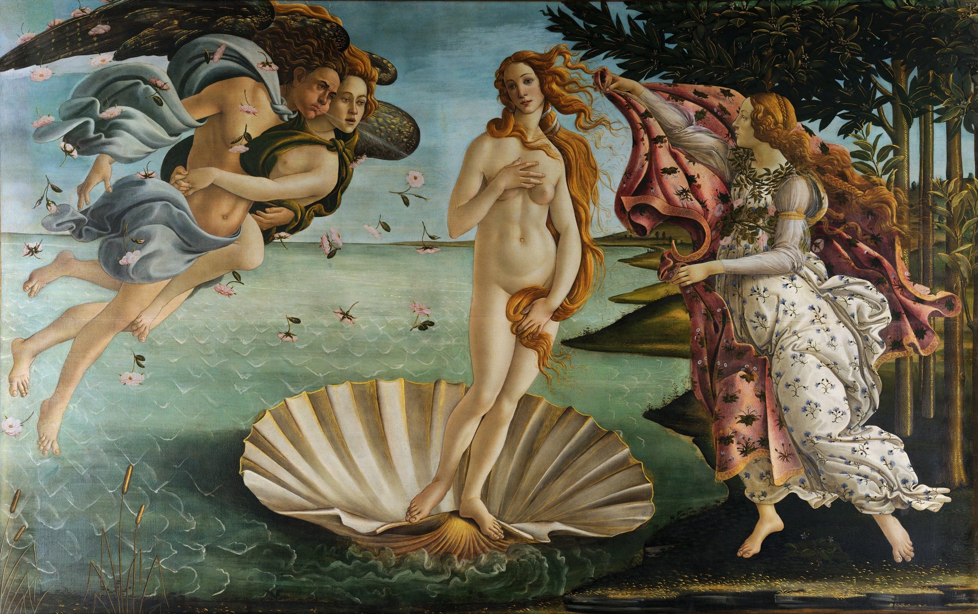 BOTICELLI VENUS VINTAGE ART POSTER REPRO HQ