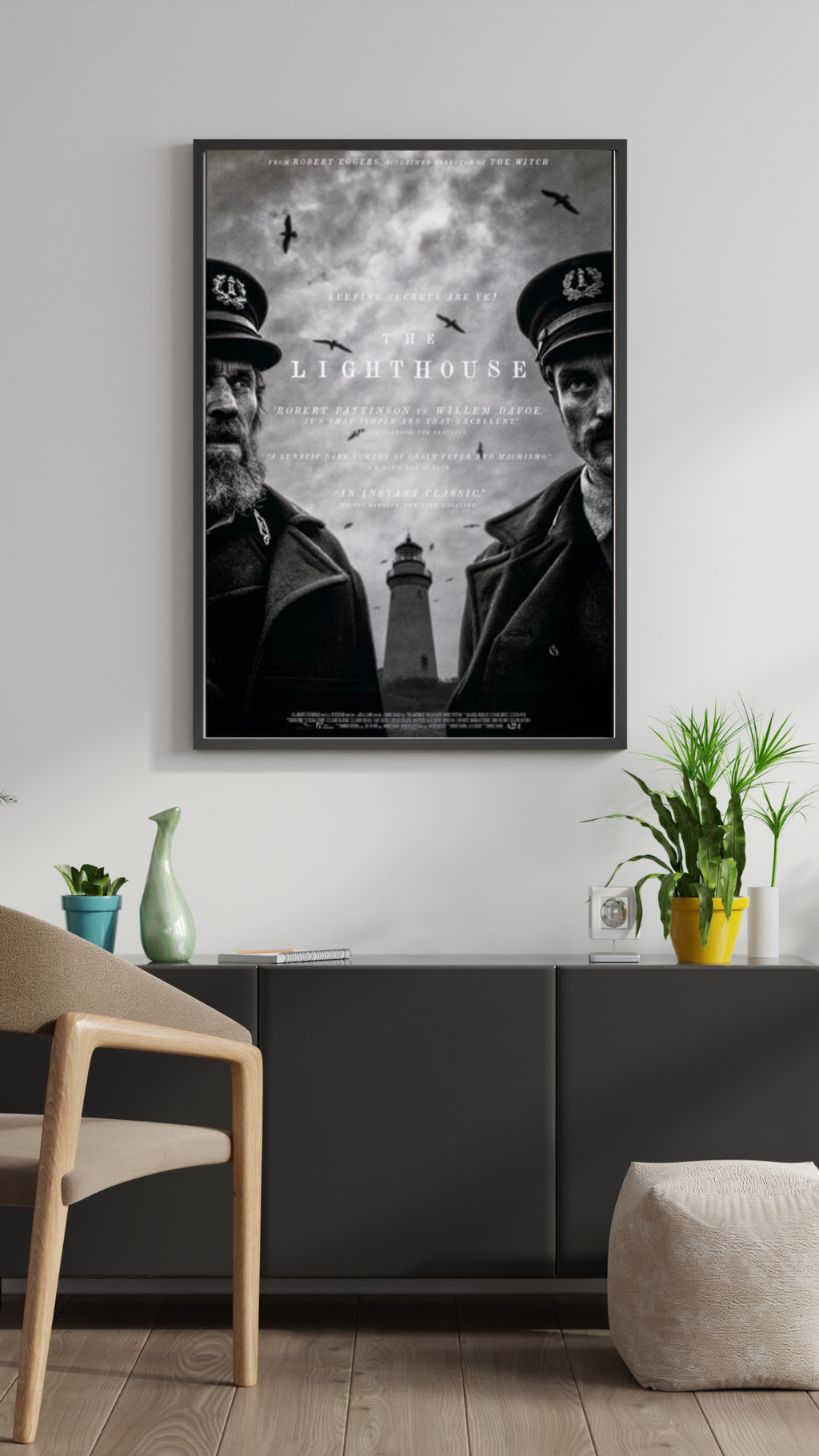 THE LIGHTHOUSE – FILM DE ROBERT EGGERS (2019) – ROBERT PATTINSON – AFFICHE CINÉMA HORREUR DRAME – REPRODUCTION – POSTER HUB STUDIO – HQ (Copie)