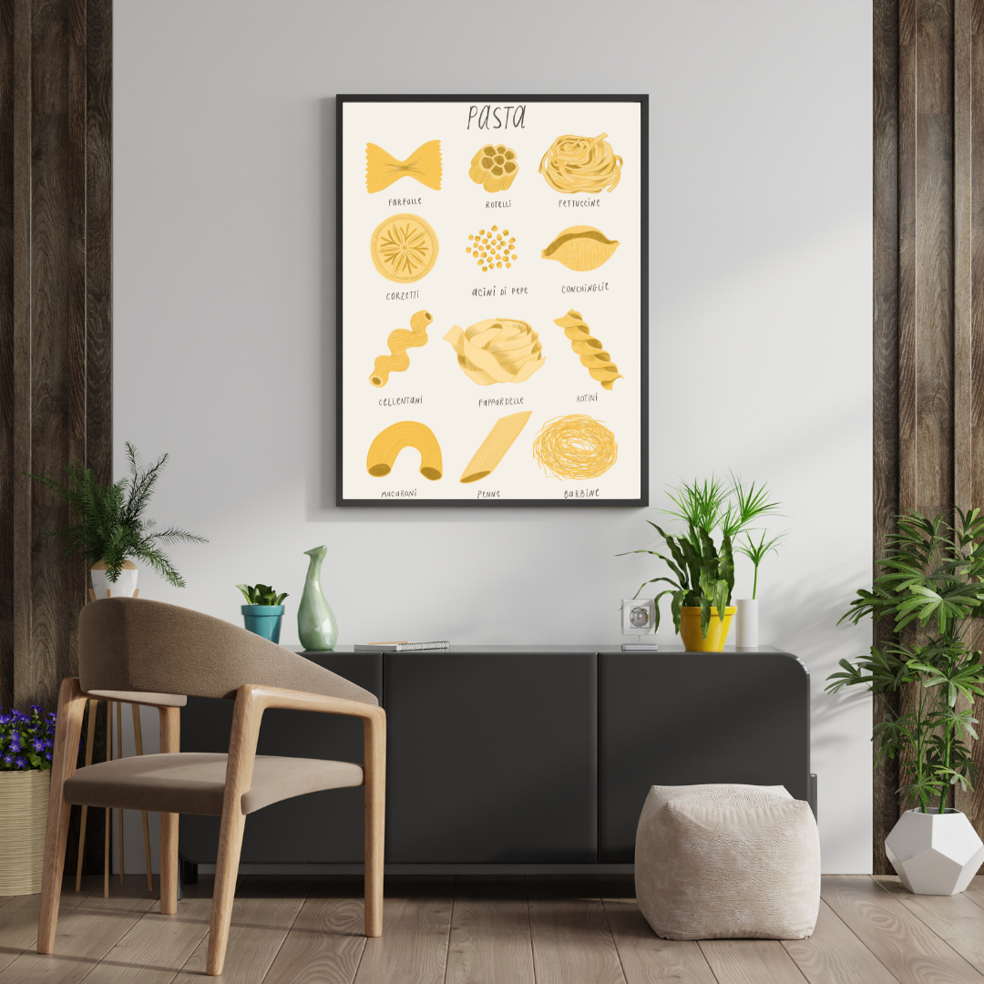 PASTA, PÂTES, ITALIE - REPRO AFFICHE PUBLICITAIRE, VINTAGE, HQ