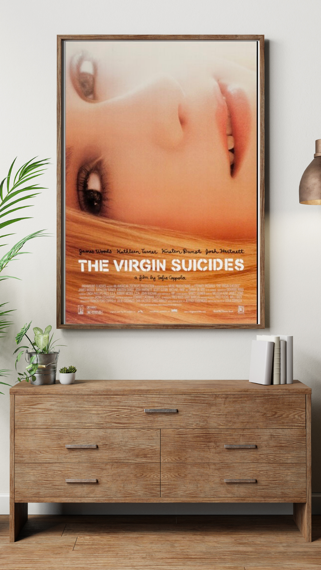 THE VIRGIN SUICIDES – A FILM BY SOFIA COPPOLA (1999) – KIRSTEN DUNST – DRAMA MOVIE POSTER – REPRODUCTION – POSTER HUB STUDIO – HQ