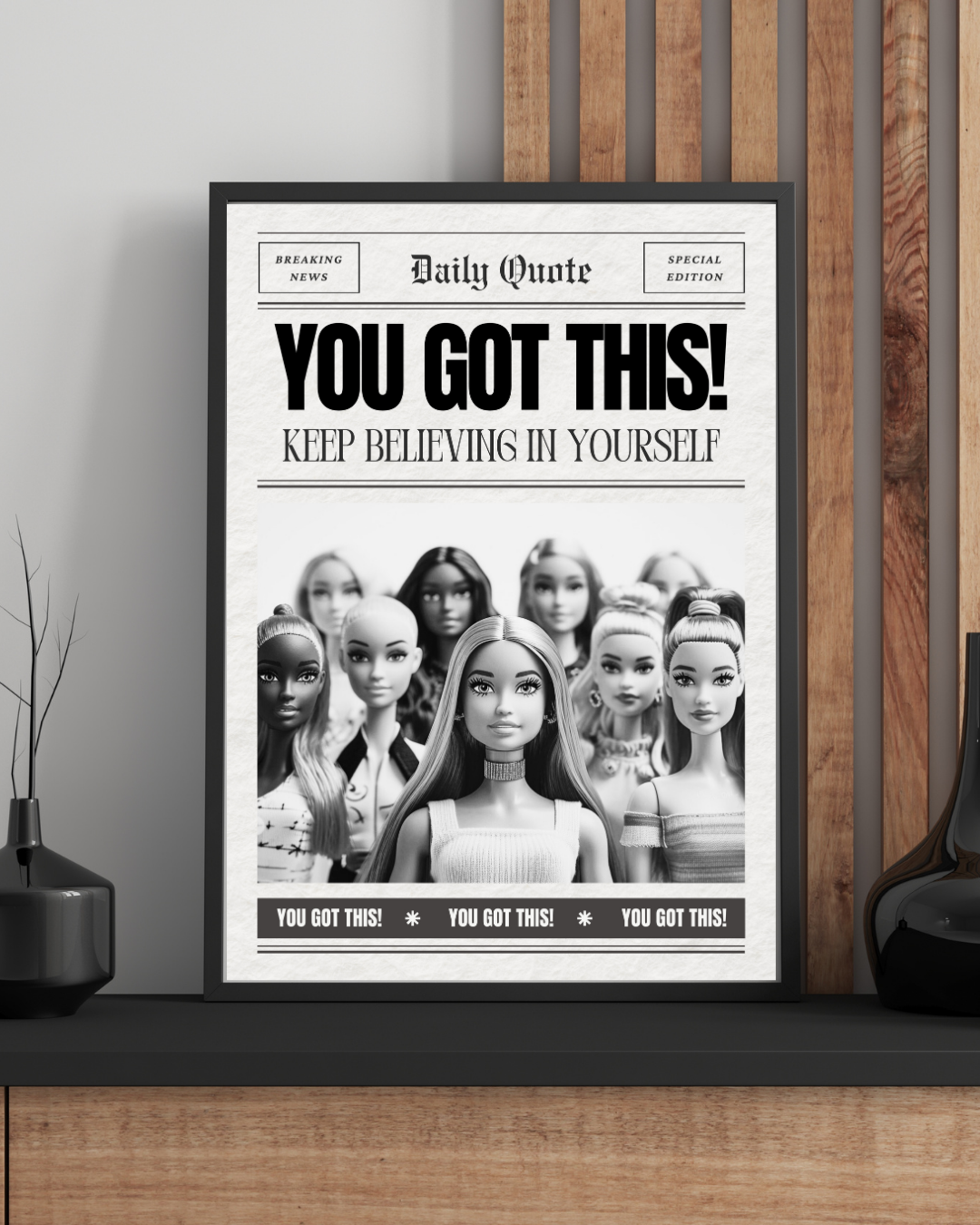 YOU GOT THIS – AFFICHE MOTIVATION INSPIRANTE POSTER HUB STUDIO RÉTRO | HQ