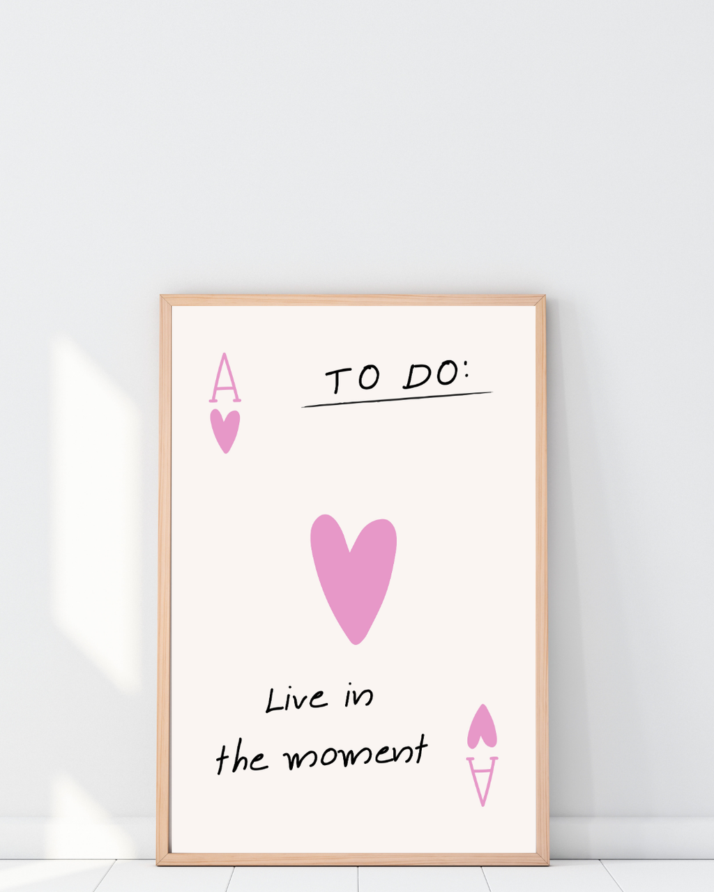 TO DO: LIVE IN THE MOMENT – AFFICHE MINIMALISTE & POSITIVE POSTER HUB STUDIO RÉTRO | HQ