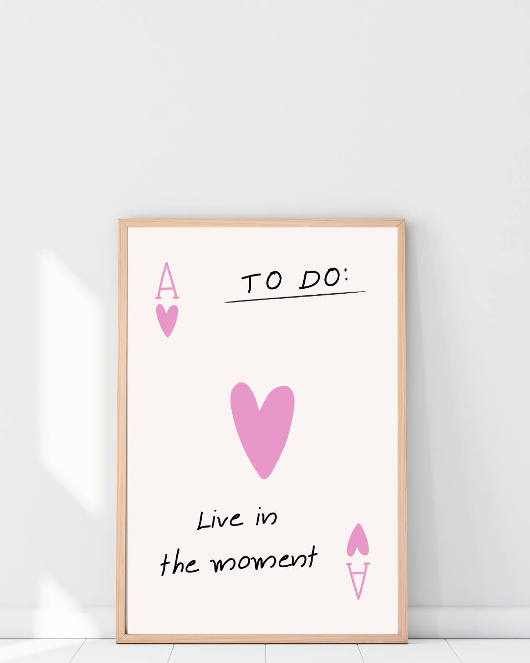 TO DO: LIVE IN THE MOMENT – AFFICHE MINIMALISTE & POSITIVE POSTER HUB STUDIO RÉTRO | HQ